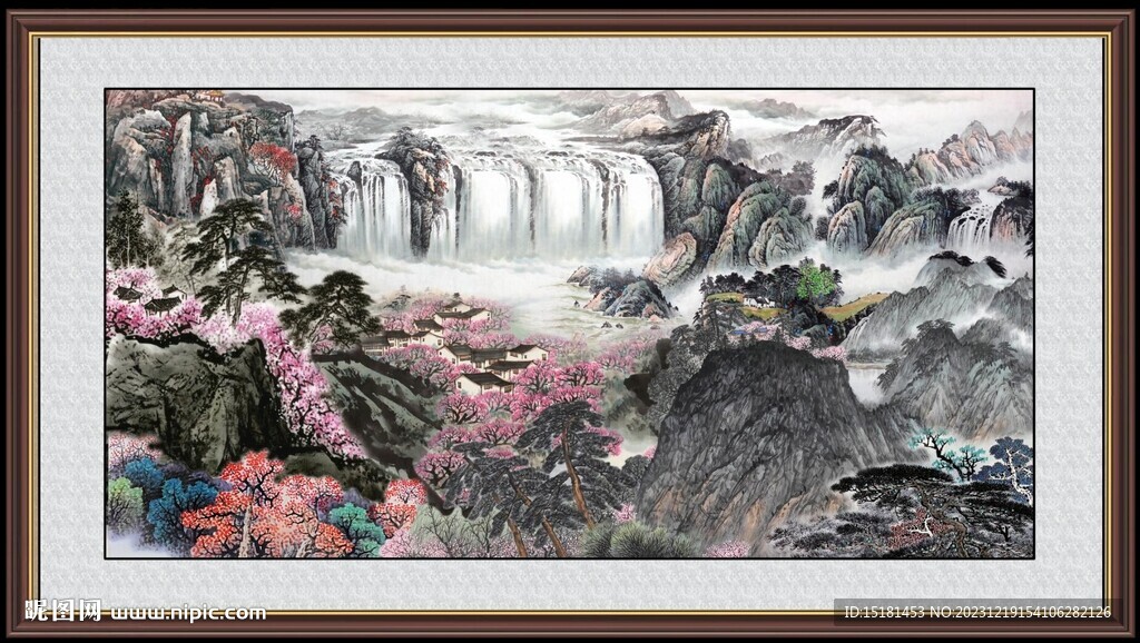 中国画山水 