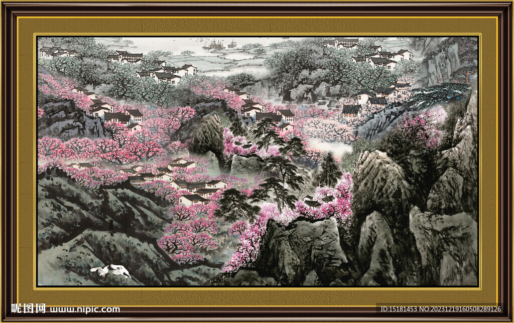 山水中堂画