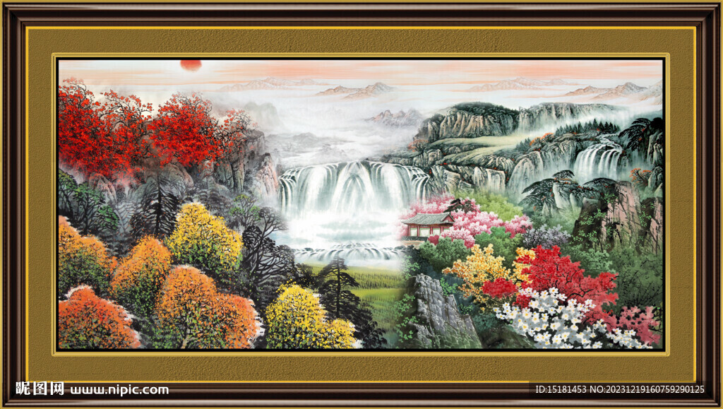 巨幅山水画 