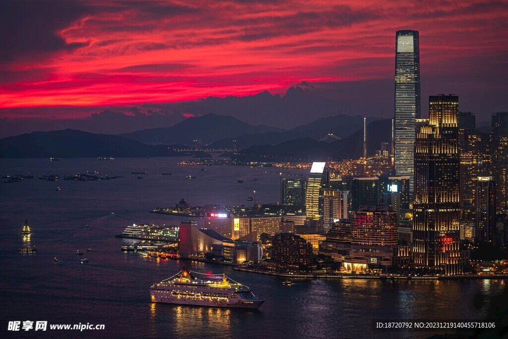 夕阳晚霞图片