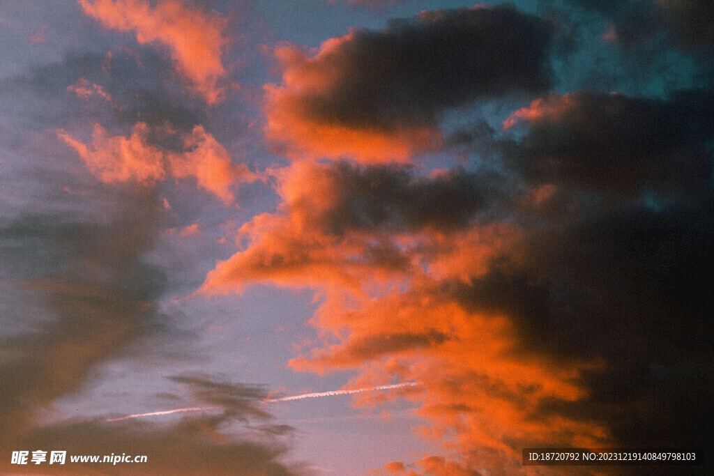 夕阳晚霞图片