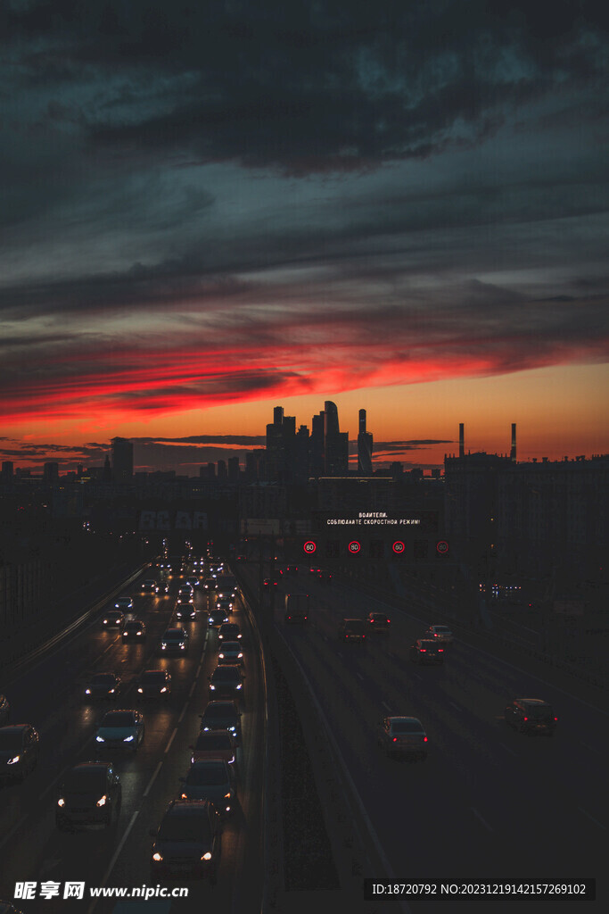 夕阳晚霞图片