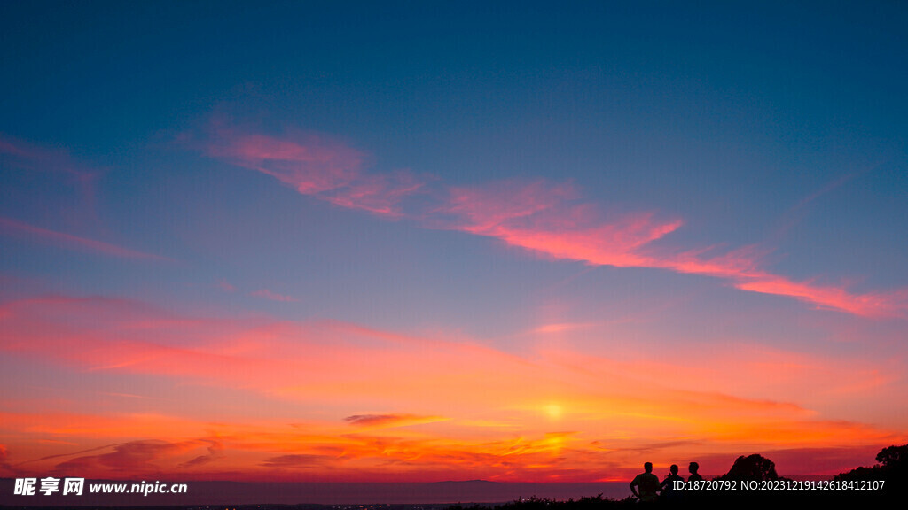 夕阳晚霞图片