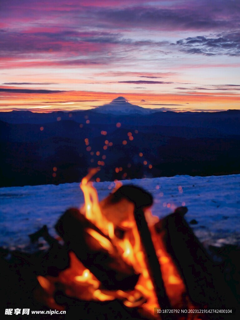 夕阳晚霞图片