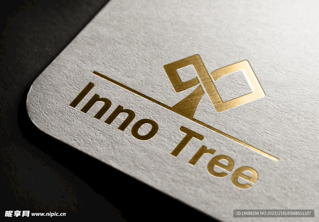 金色logo样机