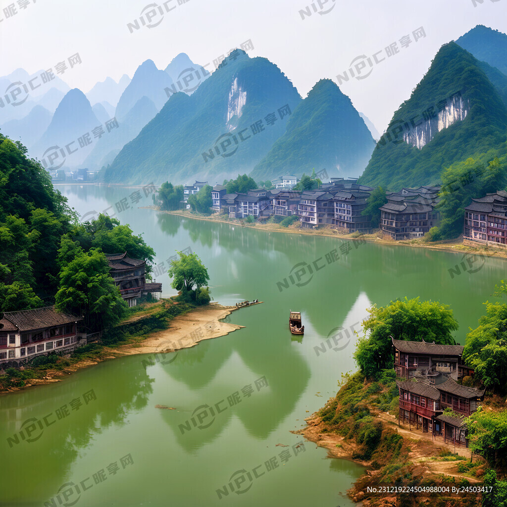 AI创作图绥江县风景照片nipic.com-昵图网