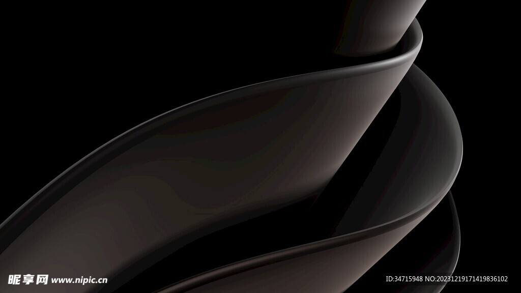 黑色抽象立体造型