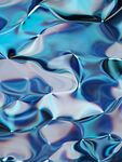 蓝色酸性抽象立体造型