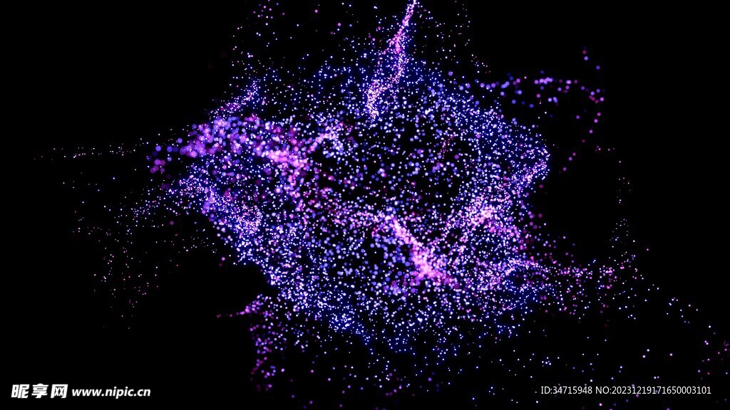 紫色光点粒子背景