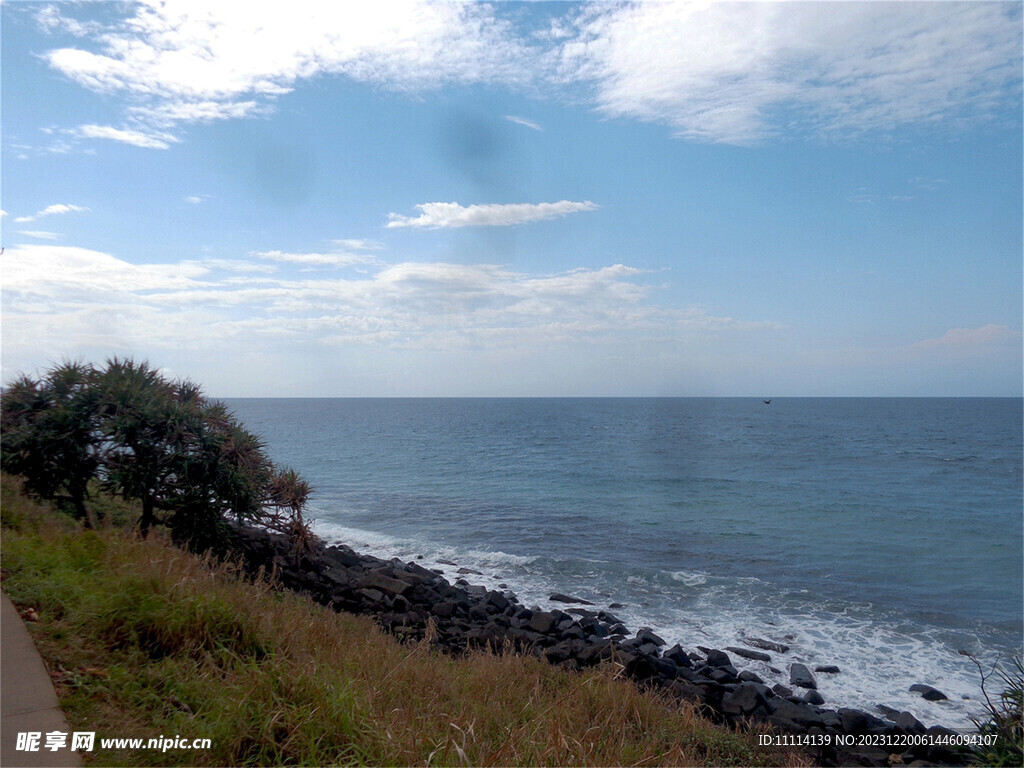 南太平洋海滨风景