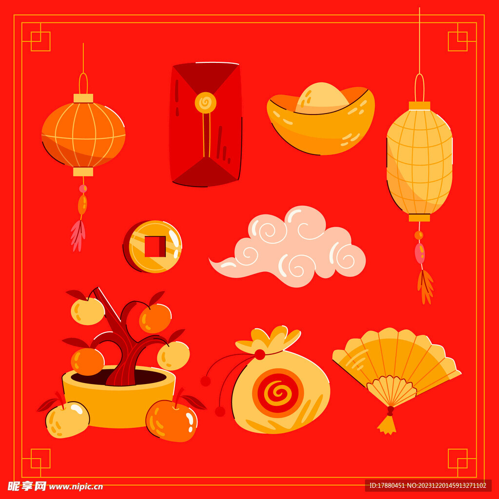 传统新年元素