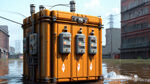 防水型箱式变电站在城市内涝时的场景