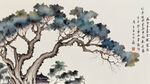 有福州榕树的图案绘制在配电箱上的场景   明亮与公园街道色调和谐