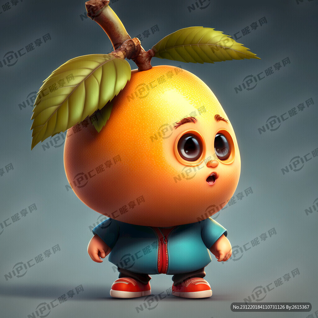 枇杷卡通小人