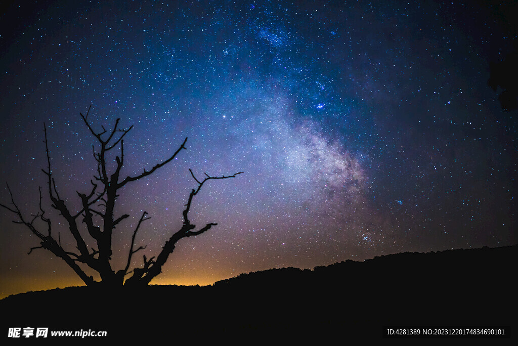 夜晚的星空