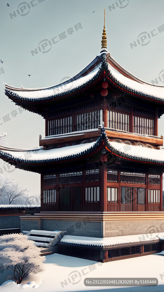 现代建筑 都市 冬至 传统节气