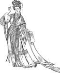 侍女线描