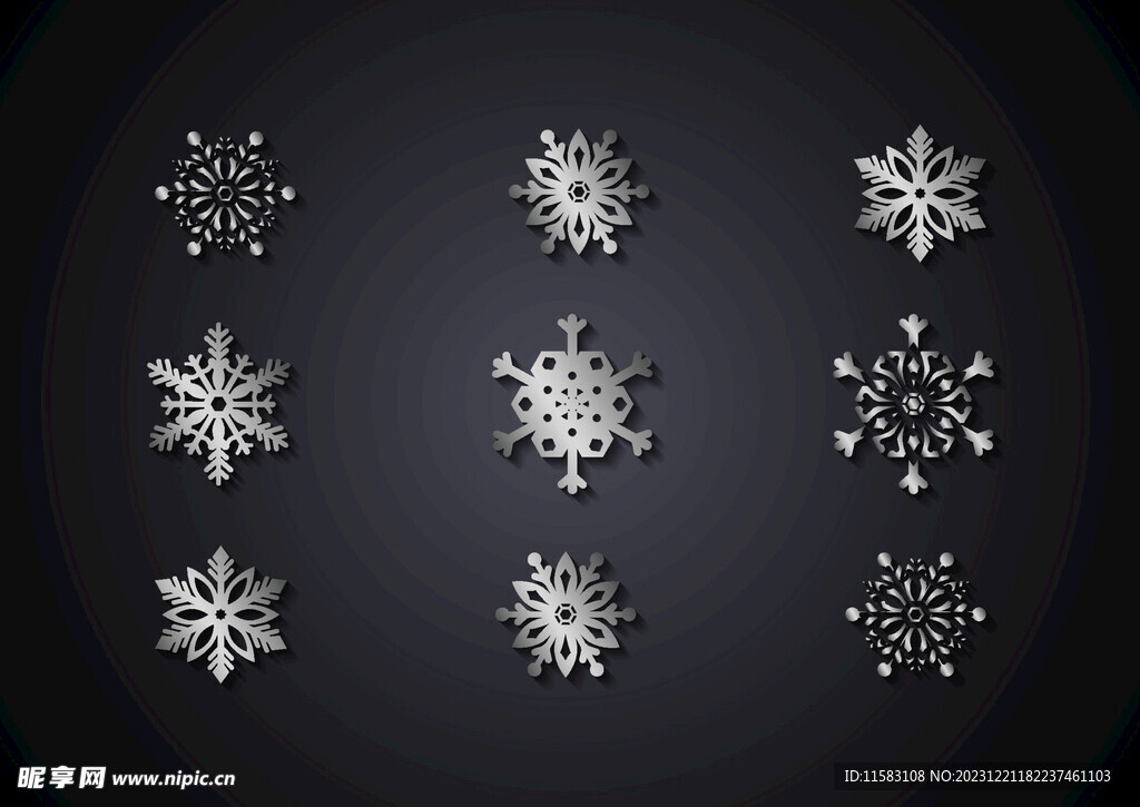 银色雪花