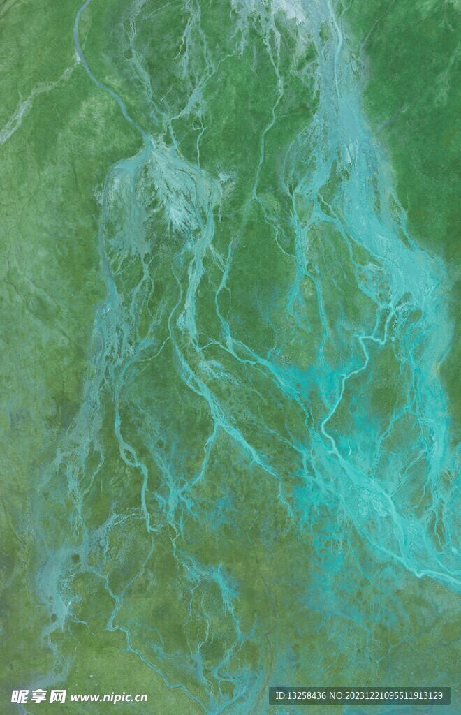 绿色水纹