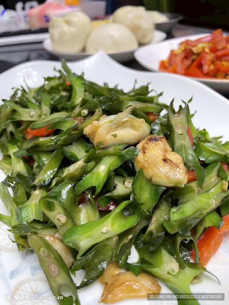 四角豆炒肉片