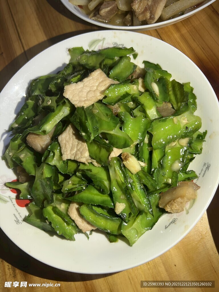 四角豆炒肉片