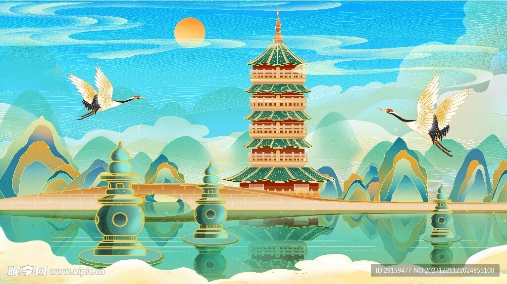 西湖景色