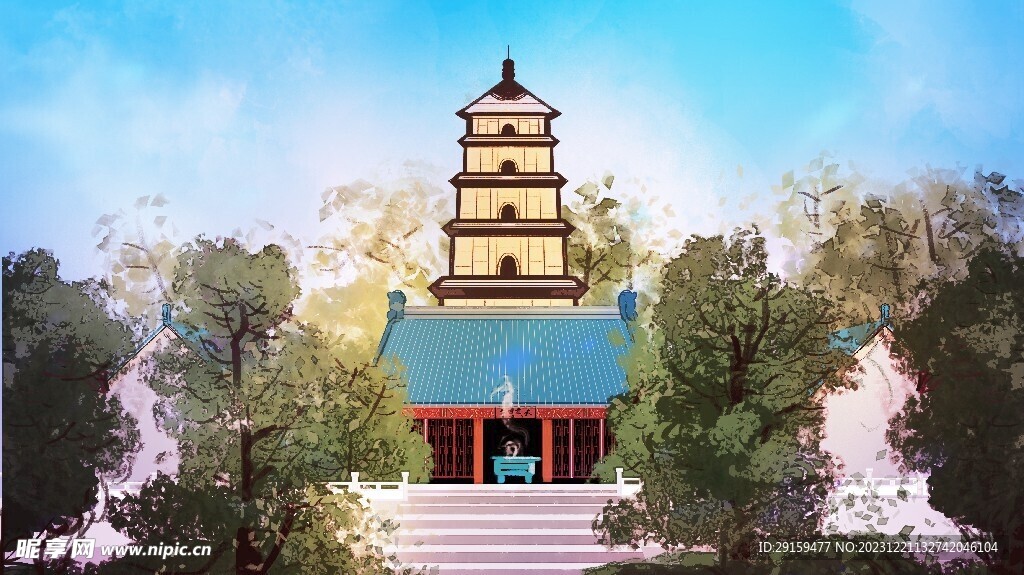          国潮古建筑 