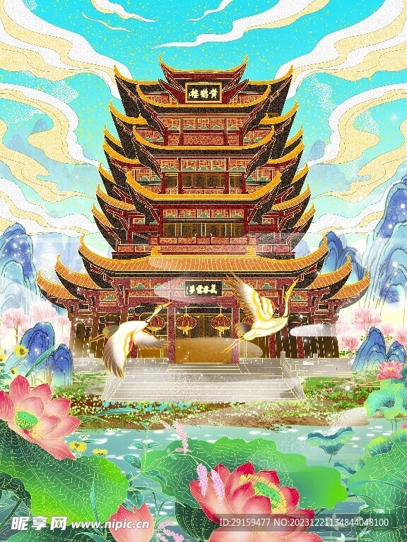          国潮古建筑 