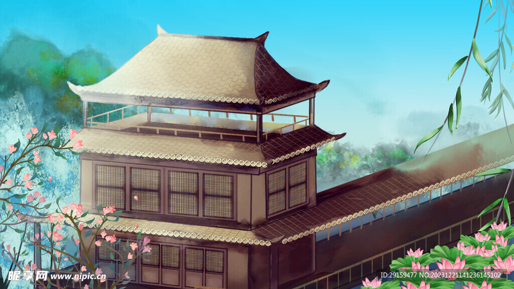          国潮古建筑 
