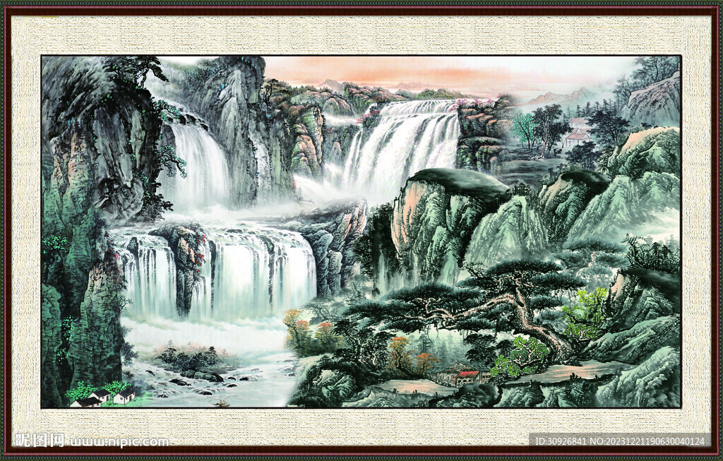 中国画山水画 