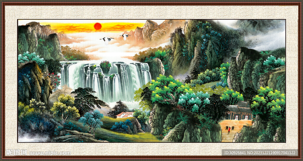 中国画山水画 