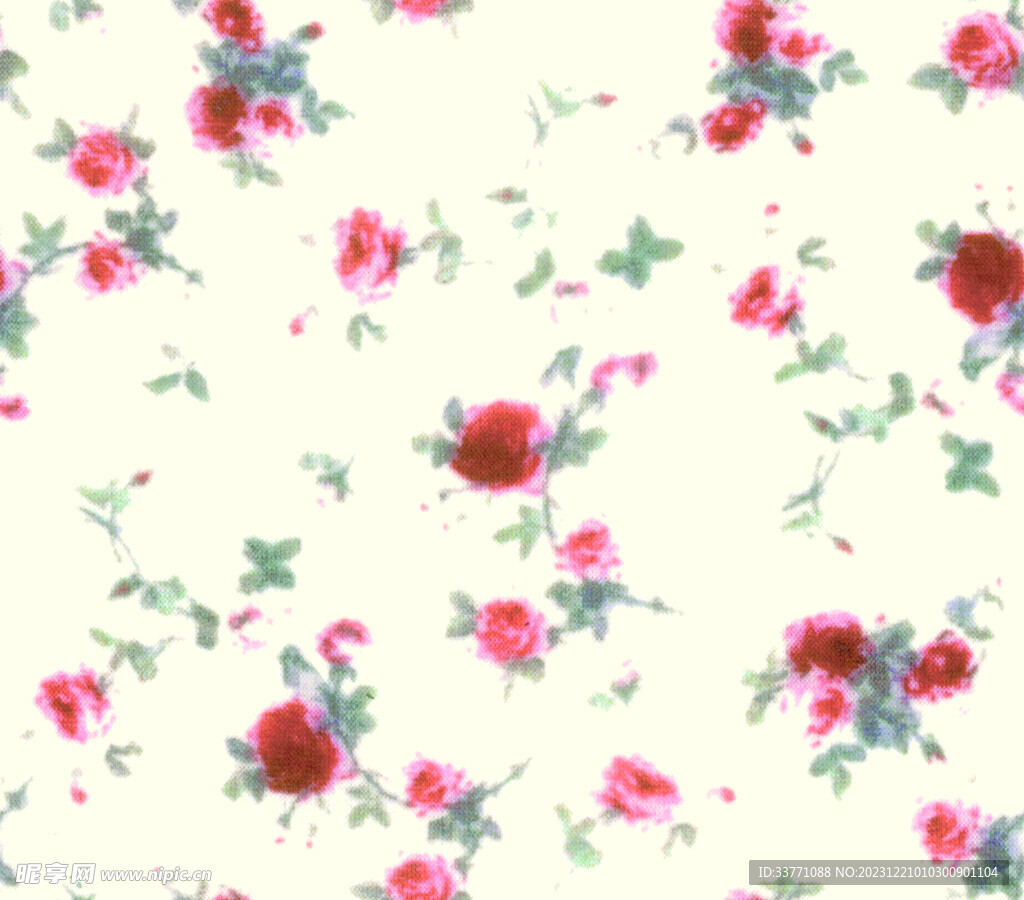 小碎花 数码印花
