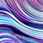蓝紫色   波点  艺术条纹