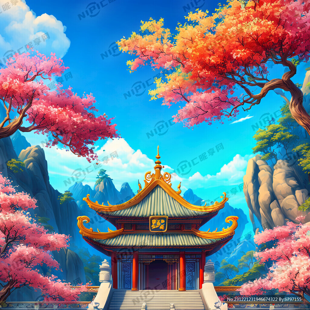 游戏梦幻唯美新中式风景 超高清