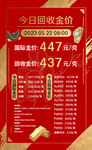 金价回收价格海报