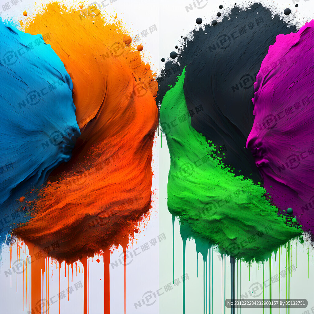 色料的三原色混合