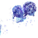 抽象花卉紫色挂画装饰画