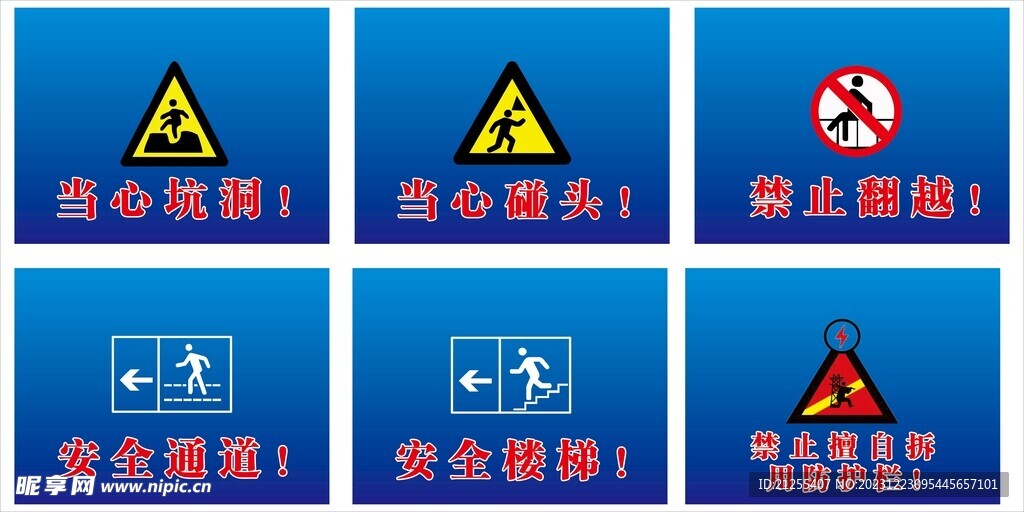 工地安全警示标识牌