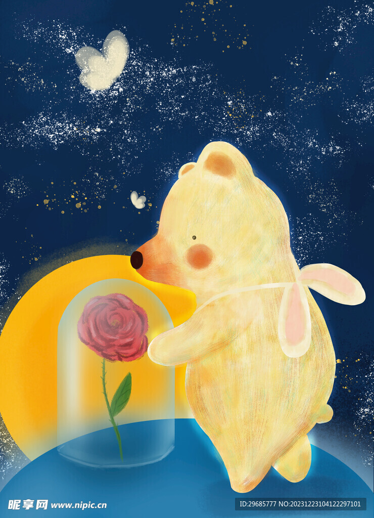 小熊玫瑰