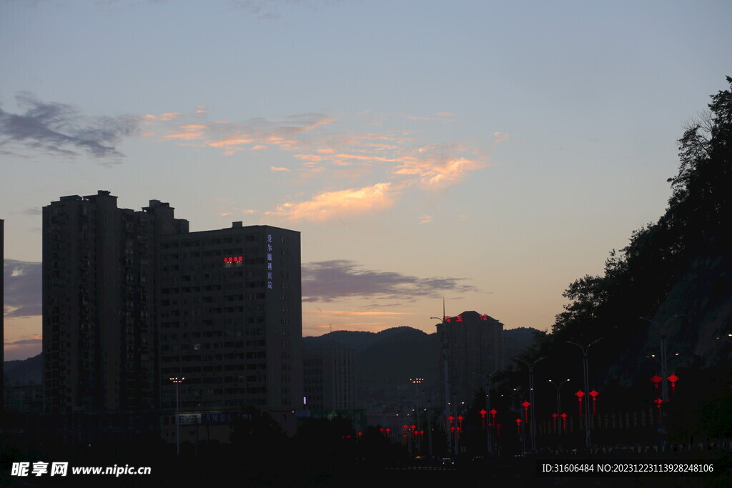 天空 日落