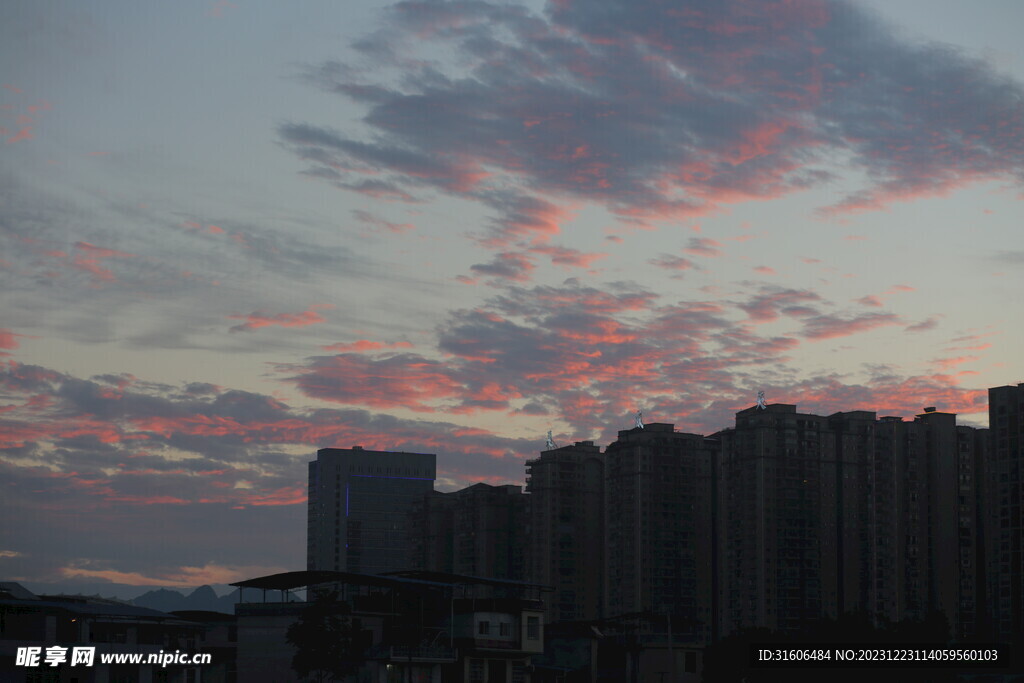 天空 日落