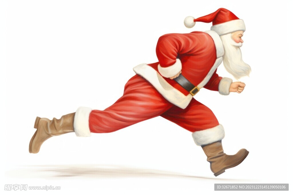 圣诞老人跑步