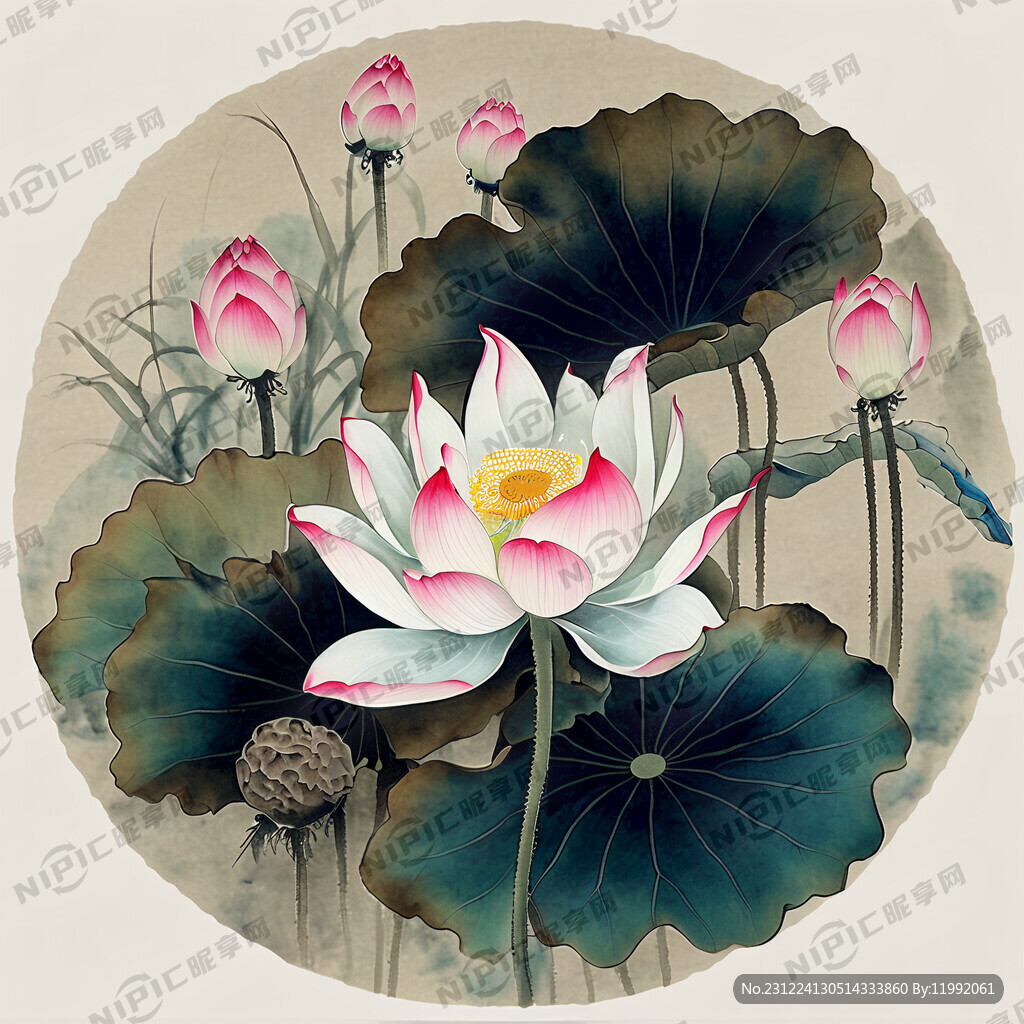 儒家大学经典 古色古香 莲花