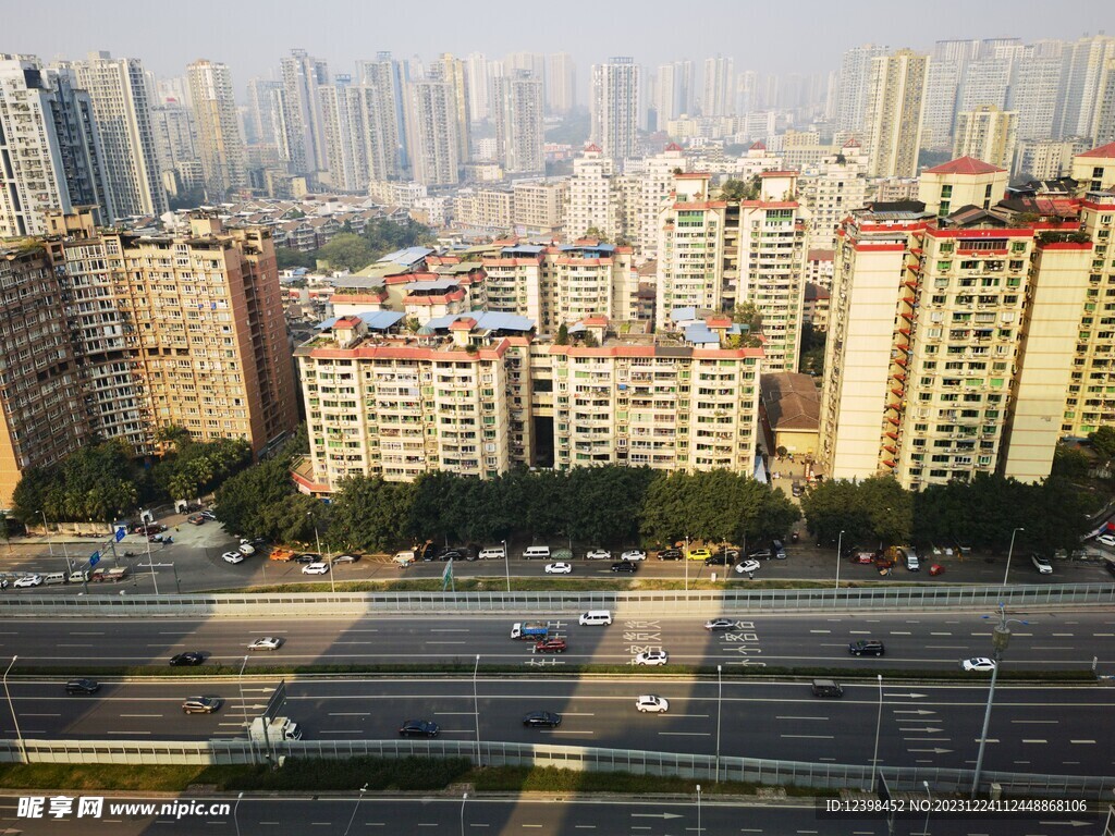 城市道路和建筑