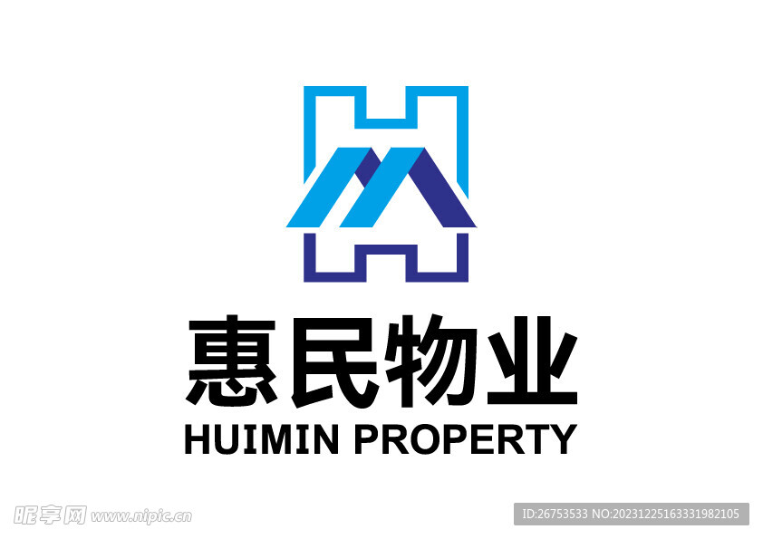 惠民物业 LOGO 标志