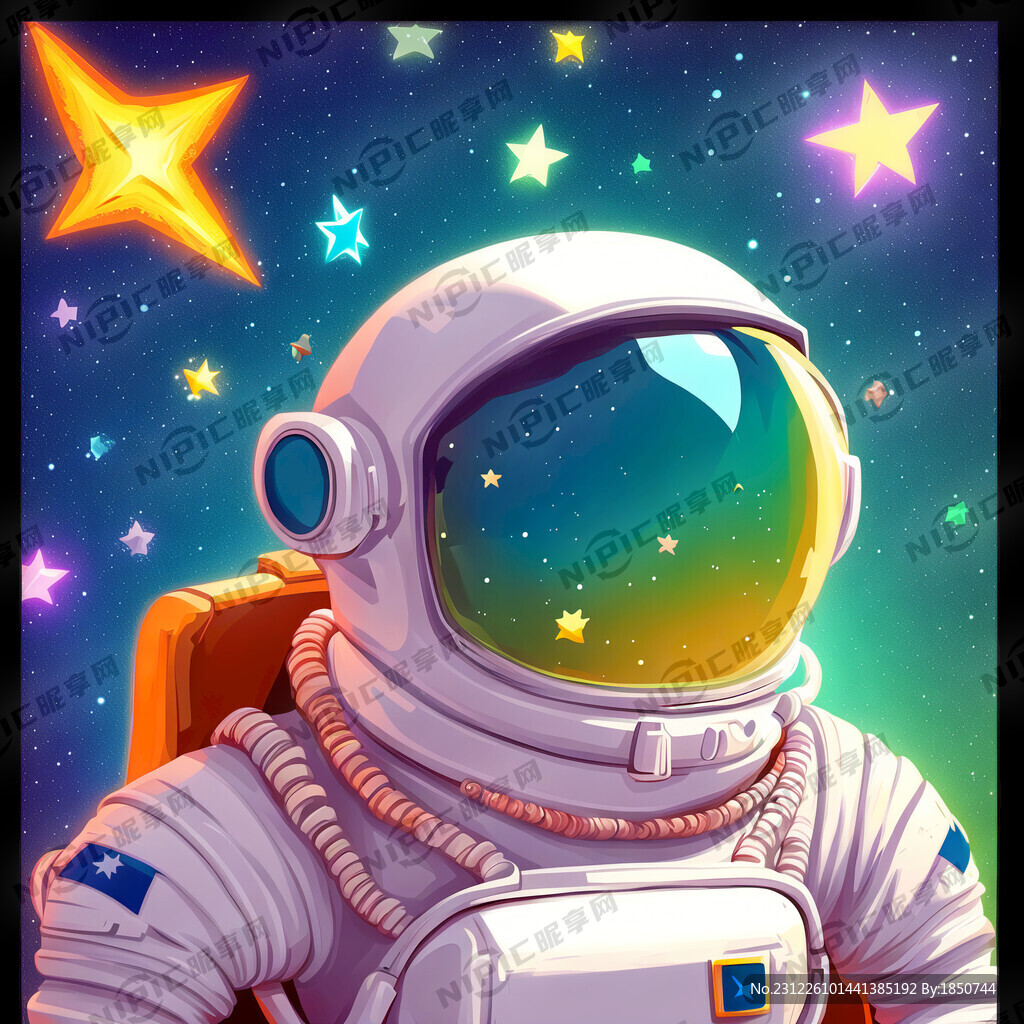 卡通 星星 宇航员 珠宝人