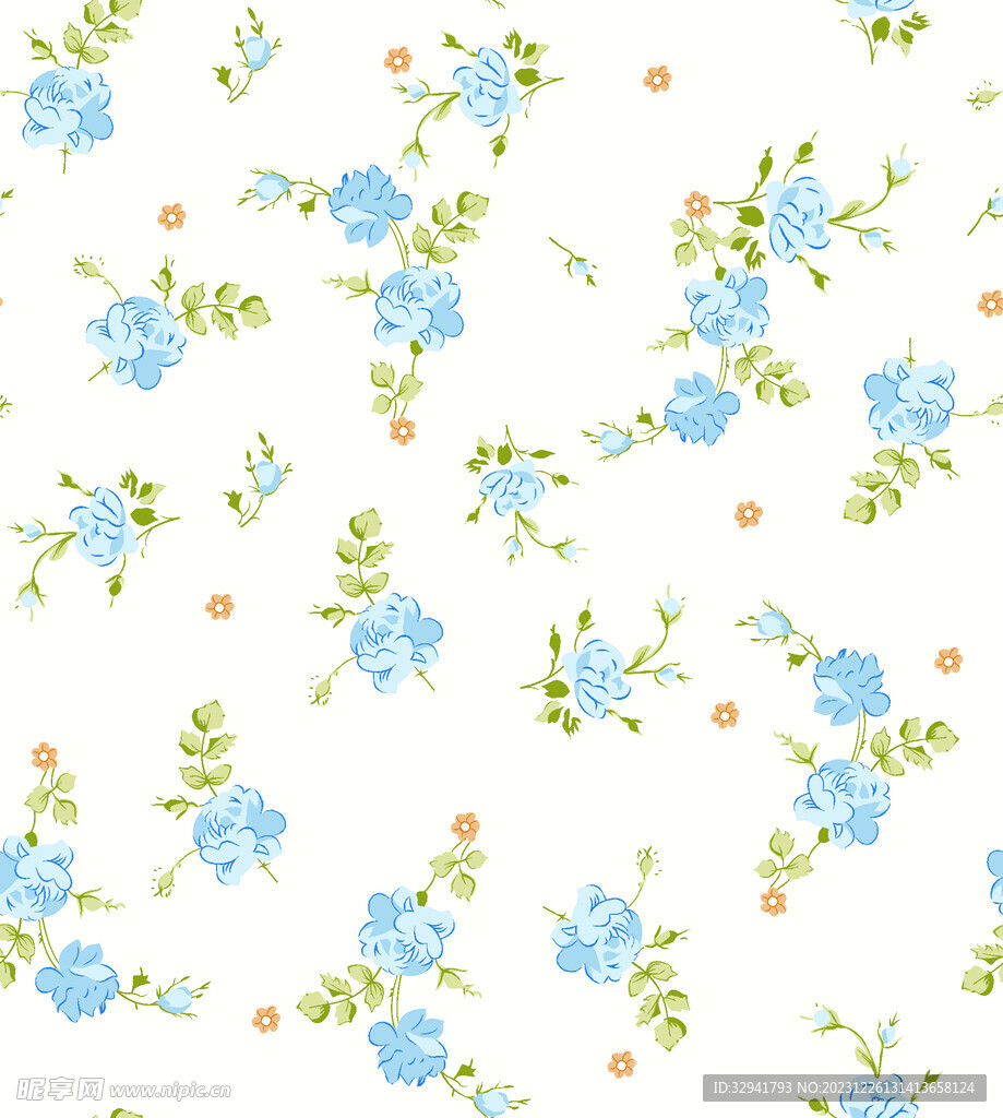 小碎花  乱花 