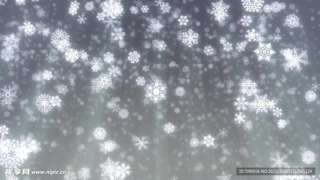 雪花下雪飘落动画