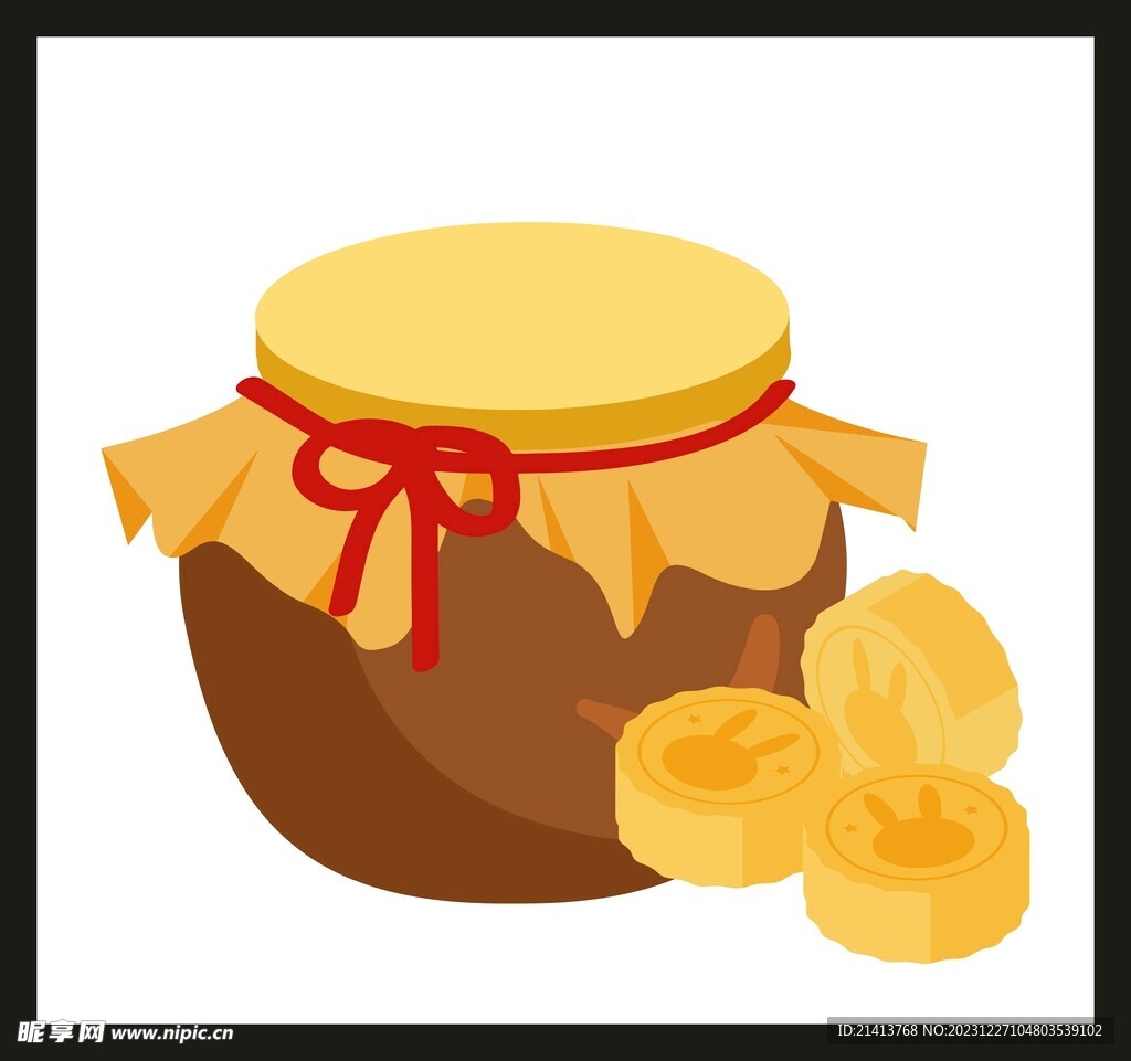 手绘金融货币 