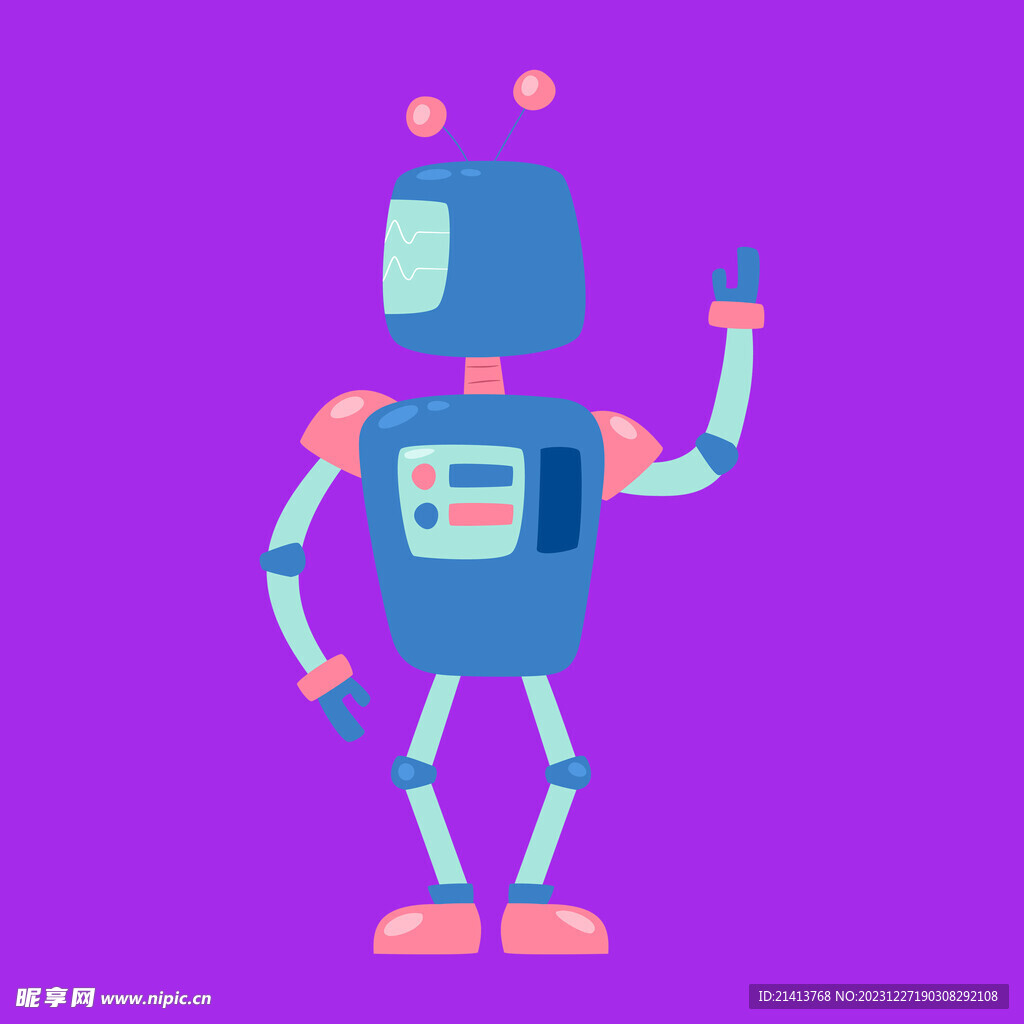 手绘机器人 